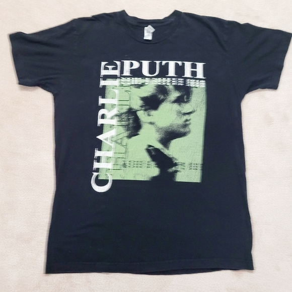 American Apparel Other - Charlie Puth Voicenotes 2018 black Concert T-shirt 100% Cotton Unisex Size Large